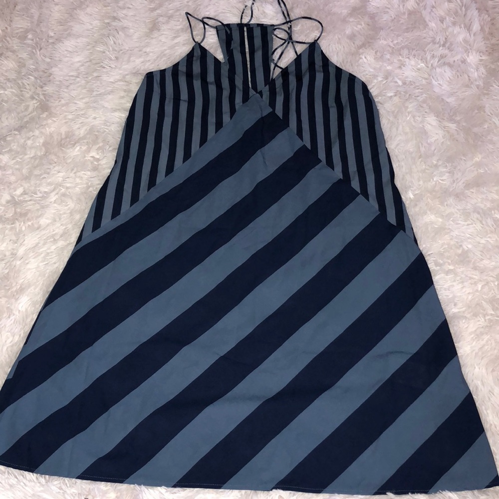 Blue Striped Dress